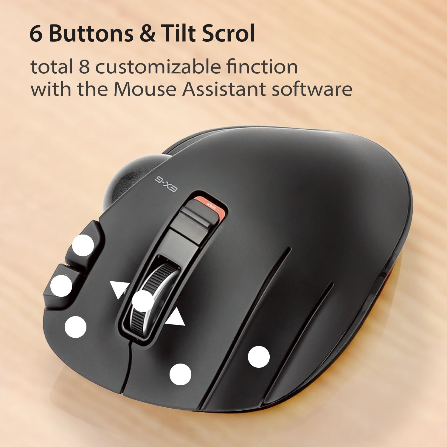 Ergonomische Linkshänder Trackball-Maus - Kabellos - jetzt bis zu 28% sparen
