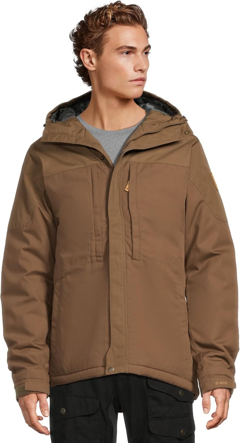 Gefütterte Herren-Winterjacke Dark Oak Gr. M - Jetzt bis zu 35% sparen