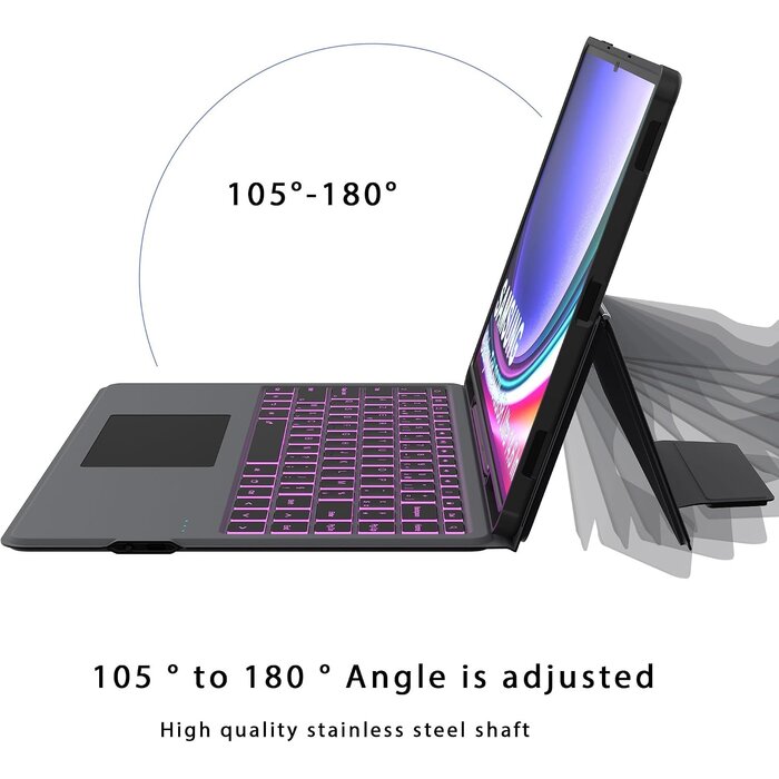 Beleuchtete Tastaturhülle für Samsung Tab S9/S8 Ultra - AZERTY - bis zu 33% Rabatt