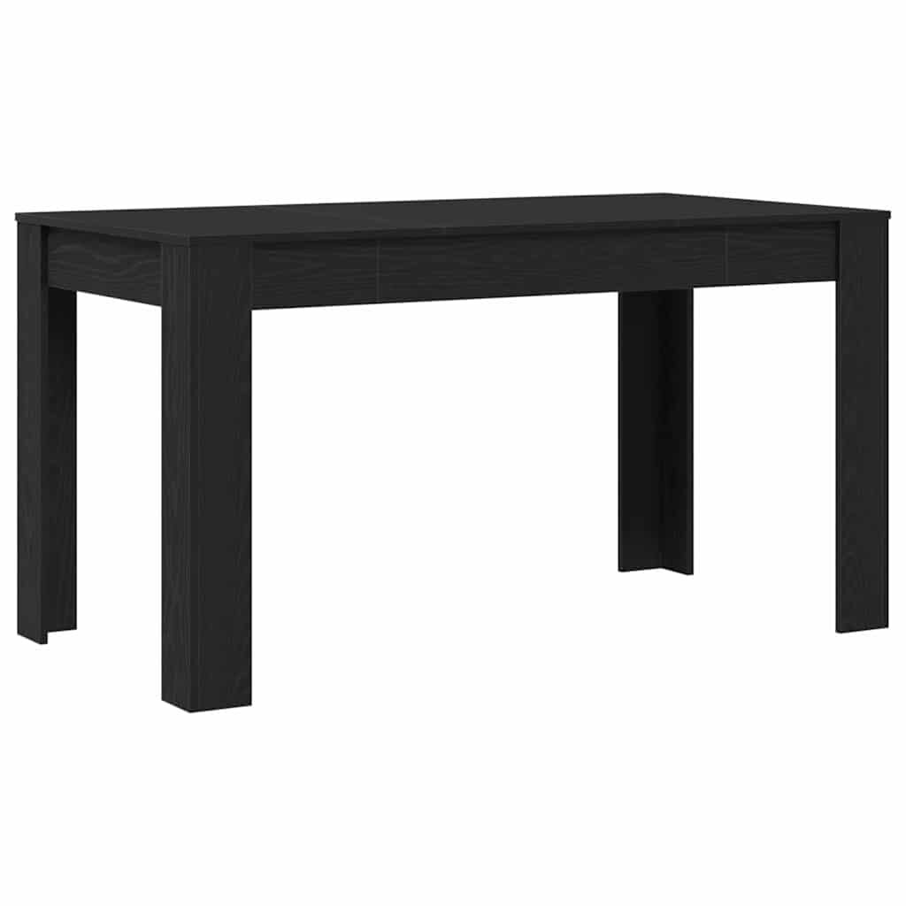 Vidaxl Moderner Esstisch Eichenoptik Schwarz 140cm - bis zu 34% günstiger