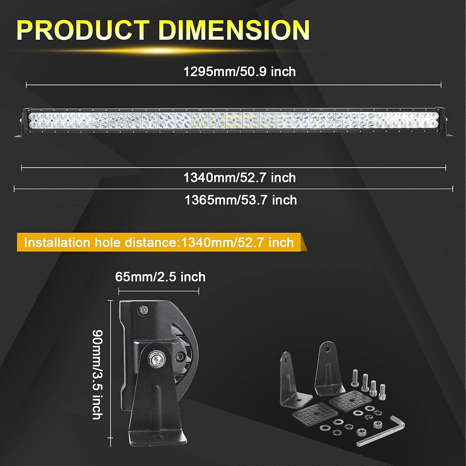 LED Lichtleiste 132 cm 300W für Offroad & LKW - bis zu 29% Rabatt