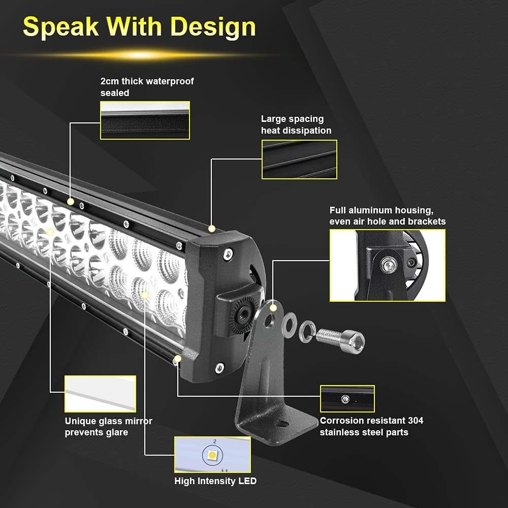 LED Lichtleiste 132 cm 300W für Offroad & LKW - bis zu 29% Rabatt