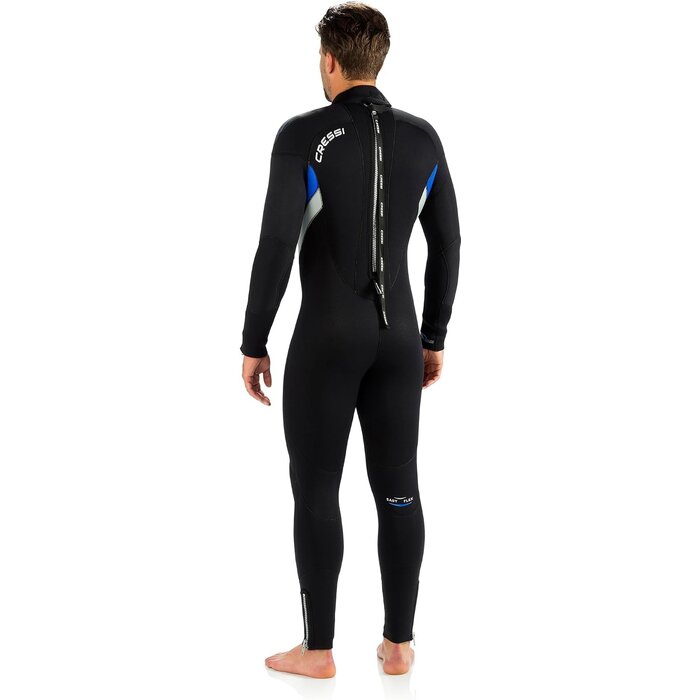 5 mm Neoprenanzug für Herren | Langarm | Schwarz/Blau | XL | Bis zu 35% Rabatt