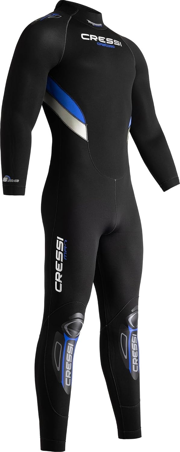 5 mm Neoprenanzug für Herren | Langarm | Schwarz/Blau | XL | Bis zu 35% Rabatt
