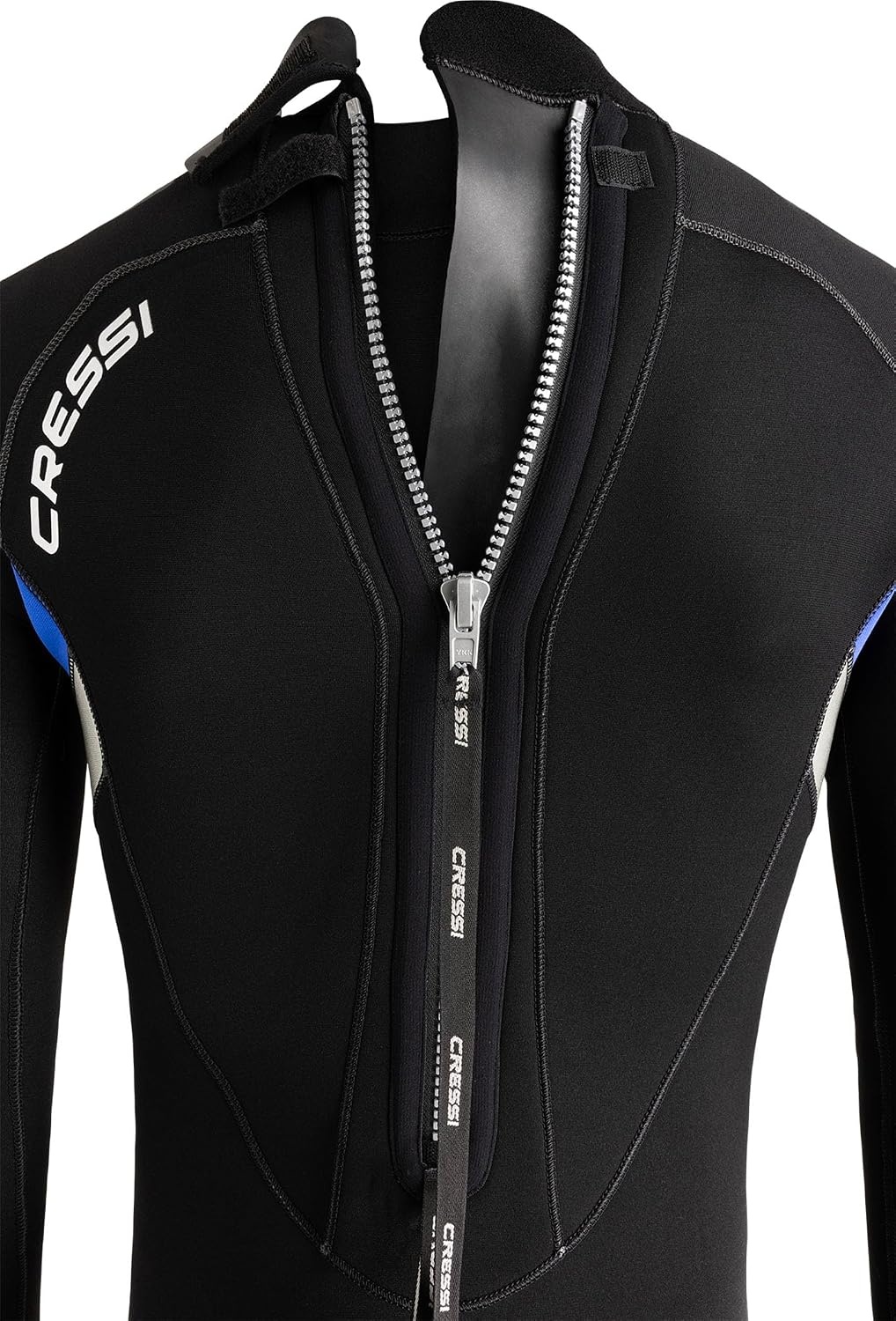 5 mm Neoprenanzug für Herren | Langarm | Schwarz/Blau | XL | Bis zu 35% Rabatt