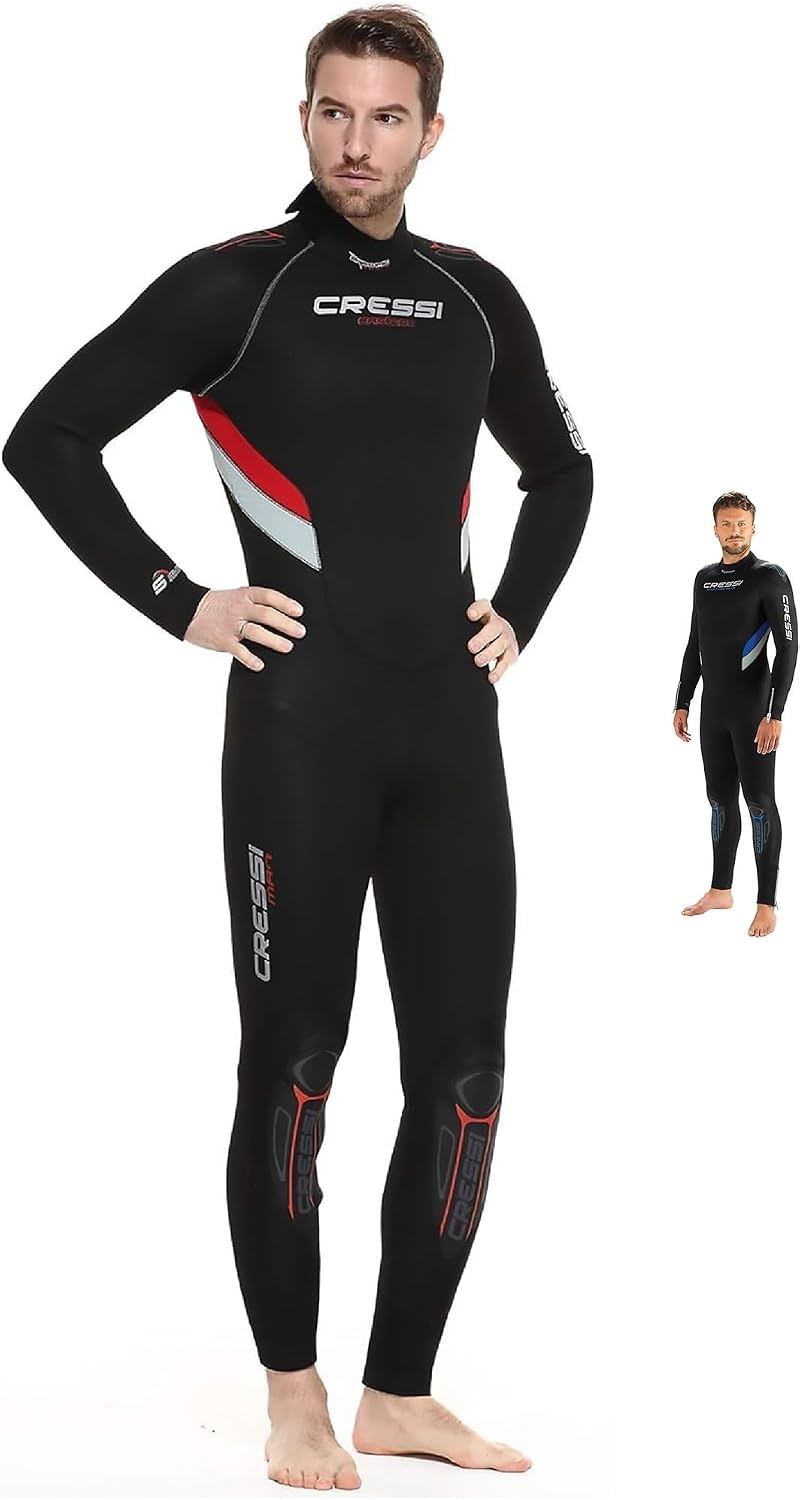 5 mm Neoprenanzug für Herren | Langarm | Schwarz/Blau | XL | Bis zu 35% Rabatt