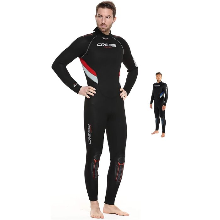 5 mm Neoprenanzug für Herren | Langarm | Schwarz/Blau | XL | Bis zu 35% Rabatt