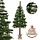 Künstlicher Weihnachtsbaum 180 cm mit echtem Holzstamm - bis zu 20% Rabatt
