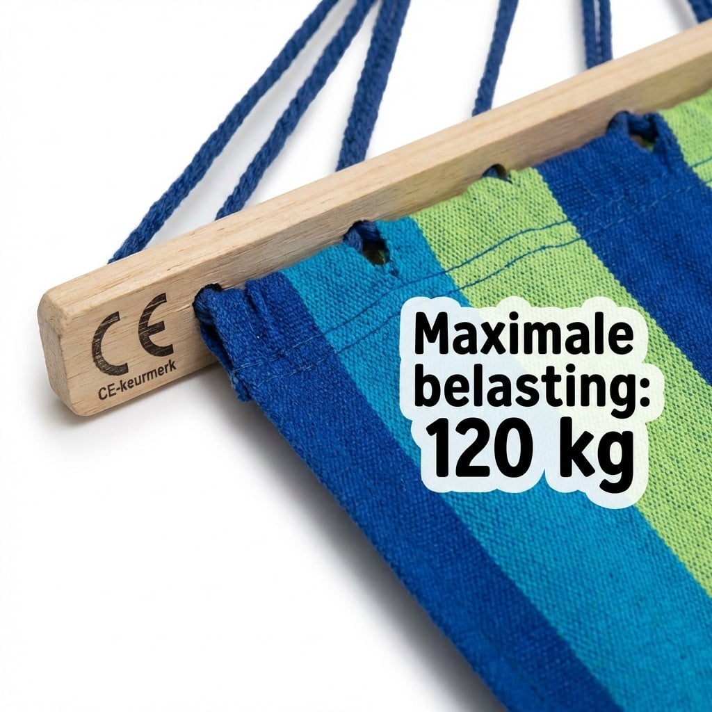 Hängematte 200x80cm Baumwolle - Grün-Blau - bis zu 17% günstiger