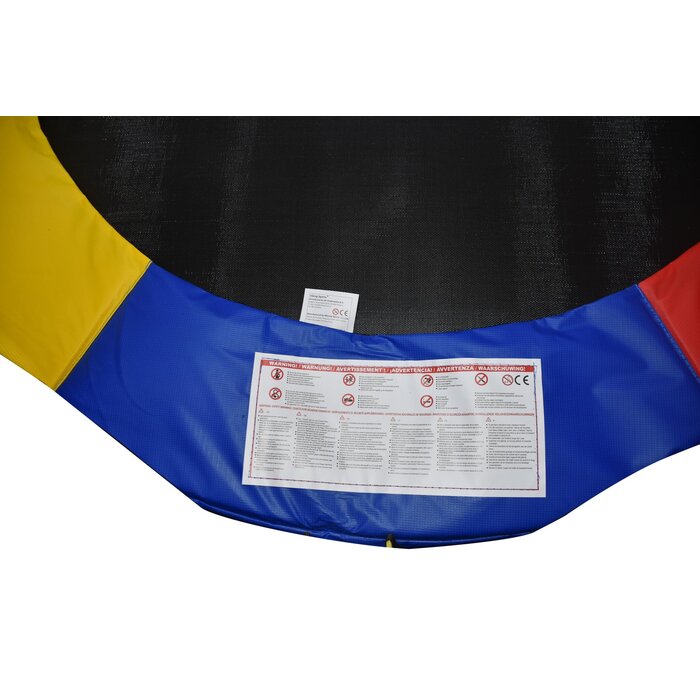 Gartentrampolin 183 cm mit Sicherheitsnetz - Regenbogenfarben - bis zu 31% sparen