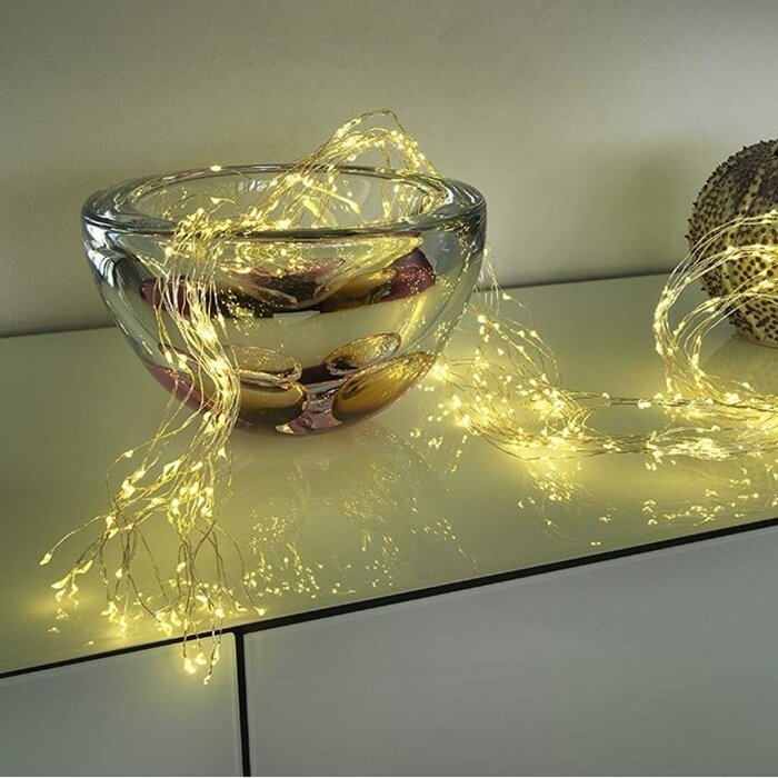 LED-Lichterkette 30m, 300 LEDs, warmweiß, 8 Modi - bis zu 31% Rabatt