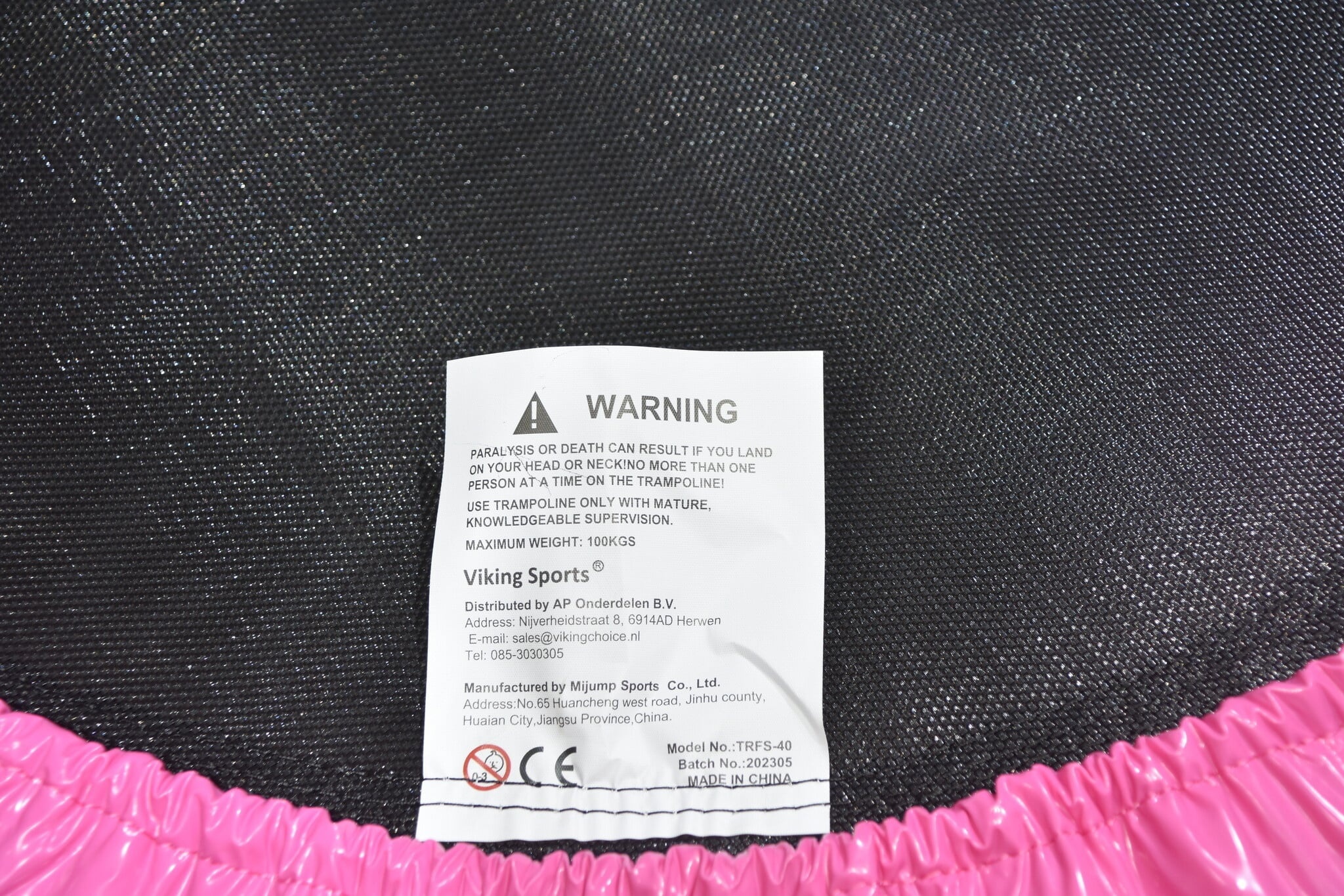 Fitness Trampolin klappbar Rosa - 101 cm - Gelenkschonend - bis zu 27% Rabatt