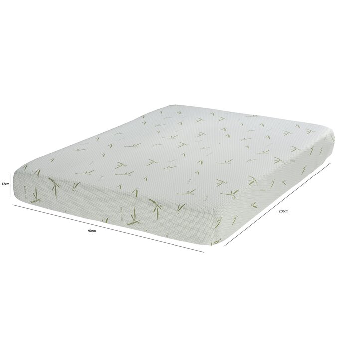 Kaltschaummatratze 200x90x12 cm Bambusbezug - Jetzt bis zu 24% günstiger