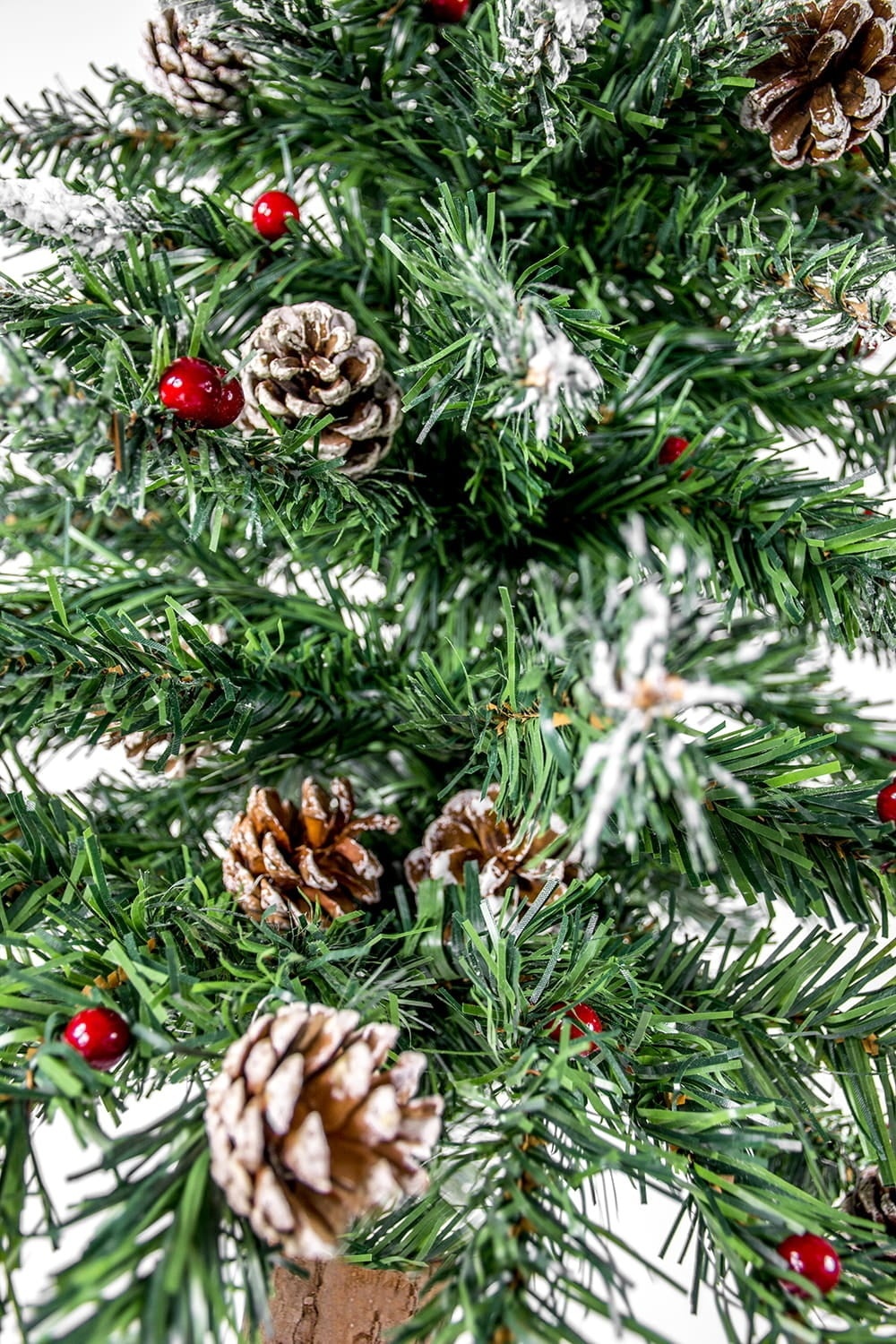 Künstlicher Weihnachtsbaum 220 cm mit Echtholzstamm - bis zu 34% sparen