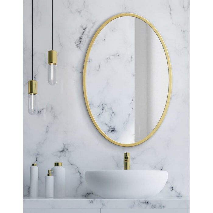 Runder Wandspiegel Gold ø 80 cm - Stilvoll & bis zu 40% günstiger