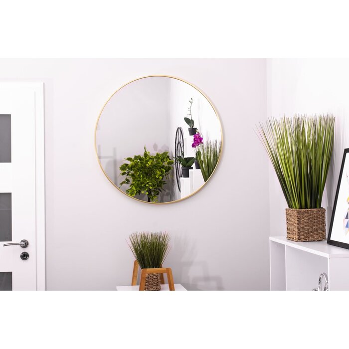 Runder Wandspiegel Gold ø 80 cm - Stilvoll & bis zu 40% günstiger