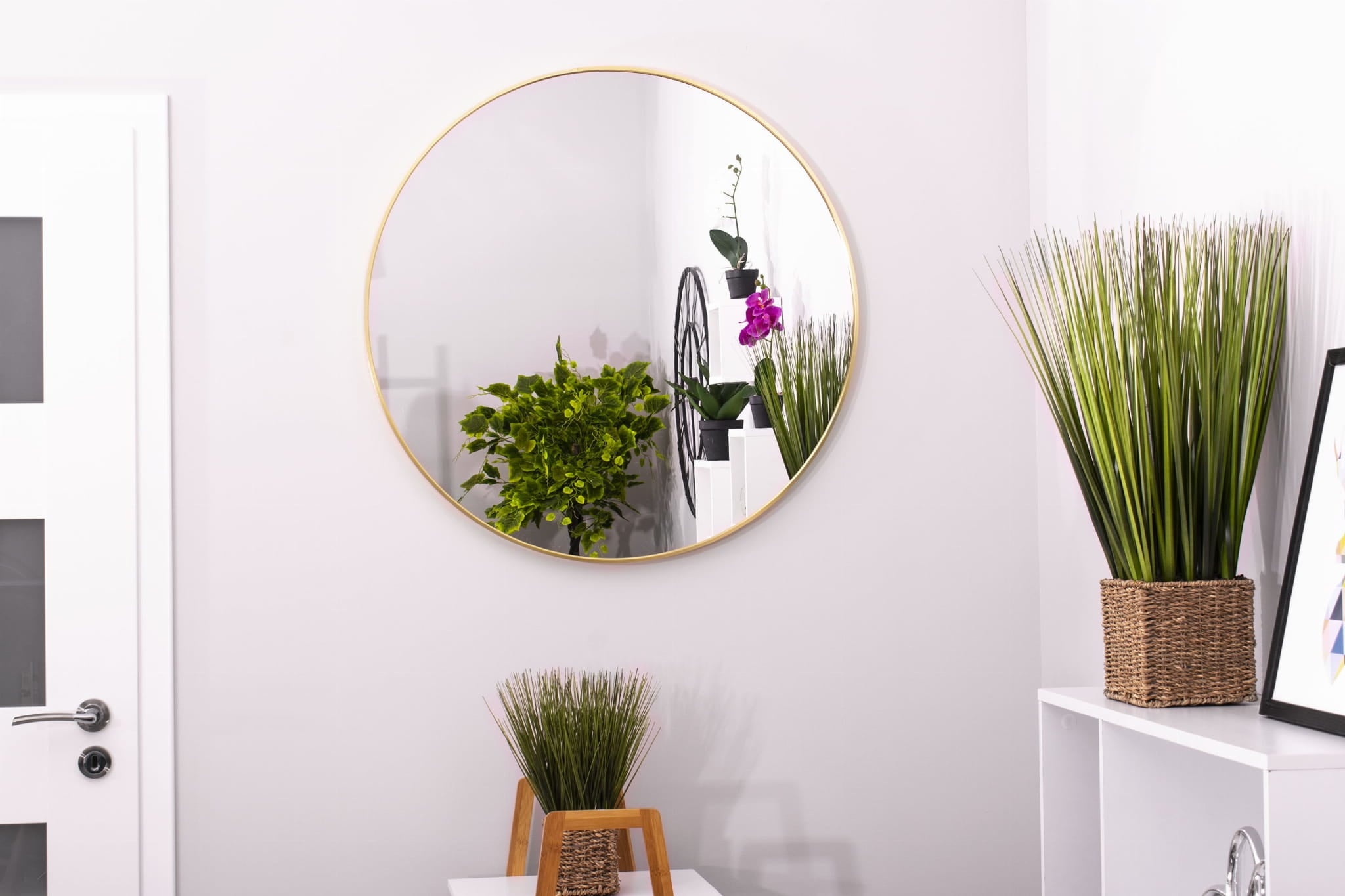 Runder Wandspiegel Gold ø 80 cm - Stilvoll & bis zu 40% günstiger