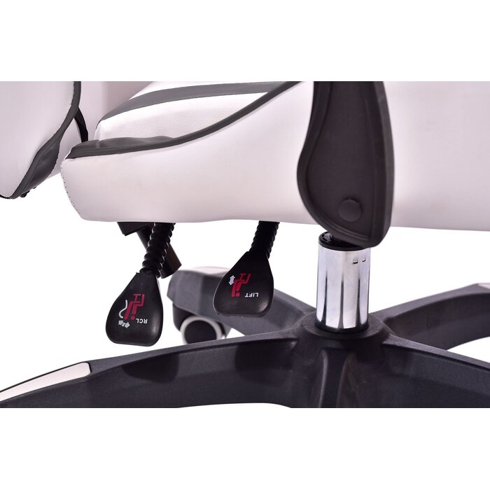 Ergonomischer Gaming-Stuhl Weiß-Grau-Limette bis zu 10% sparen