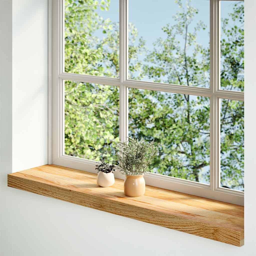 2er-Set Fensterbänke aus massiver Eiche 100x20x2cm - bis zu 38% Rabatt