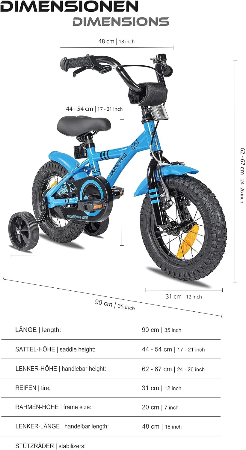 Kinderfahrrad 12 Zoll BMX-Stil - Blau - Jetzt bis zu 35% Rabatt