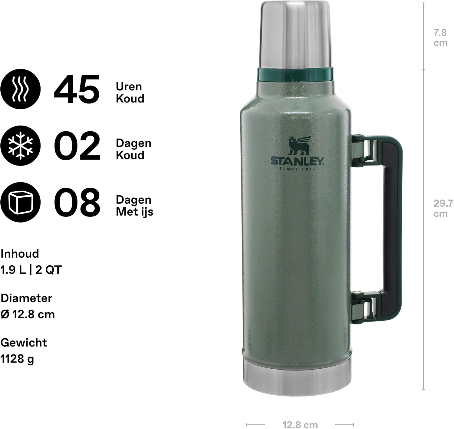 Robuste Edelstahl-Thermosflasche 1,9L - Bis zu 34% sparen im Outlet