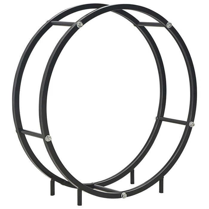 Stilvolles Kaminholzregal Schwarz 70x20x70cm - Jetzt bis zu 32% sparen