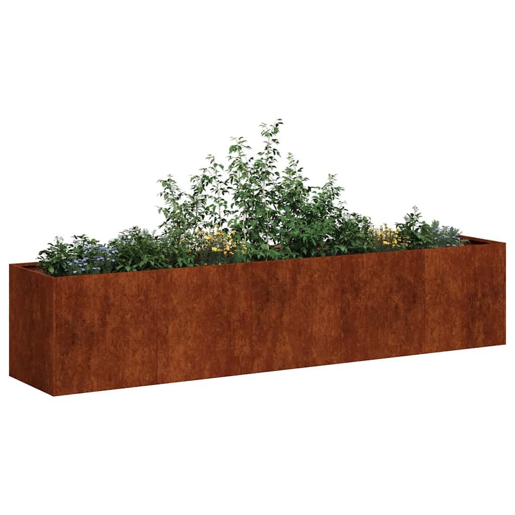 Cortenstahl Pflanzkübel 200x40x40cm - Witterungsbeständig - bis zu 35% Rabatt
