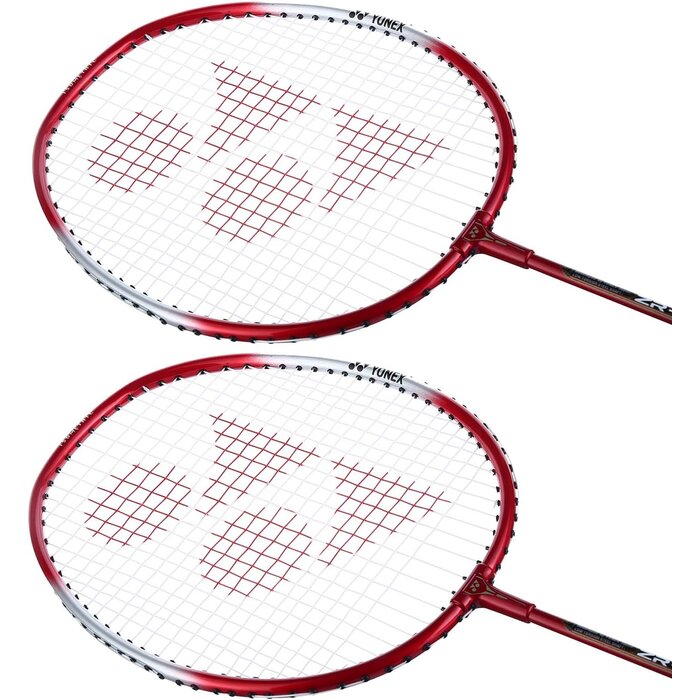 Badminton-Schläger Set 2er-Set aus Aluminium - Rot - bis zu 33% Rabatt