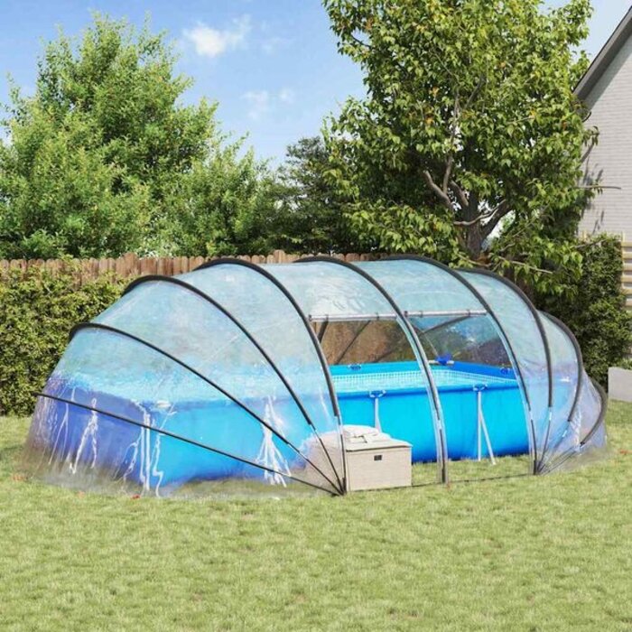 Poolüberdachung Kuppelzelt 640x432x205 cm - bis zu 35% Rabatt