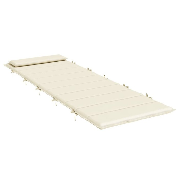 Sonnenliegenauflage 180x60x3 cm Creme - Jetzt bis zu 44% Rabatt sparen