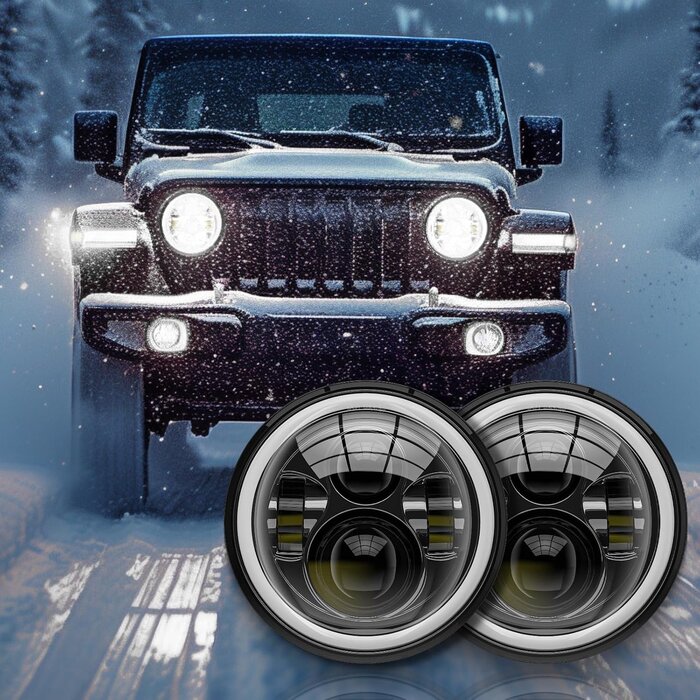 7 Zoll LED-Scheinwerfer mit Tagfahrlicht & Blinker - bis zu 29% Rabatt