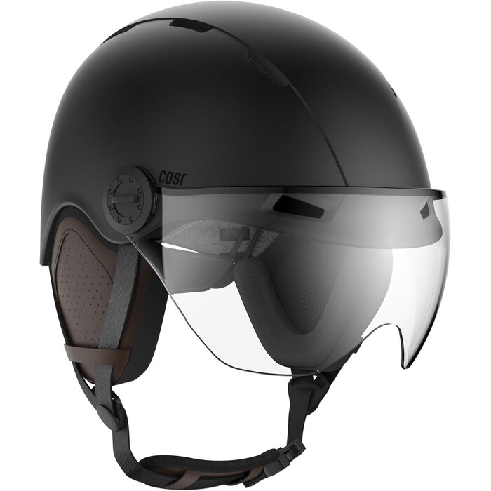 Fahrrad- & E-Scooter-Helm mit Visier, Blau-Grau, Gr. M - bis zu 33% reduziert
