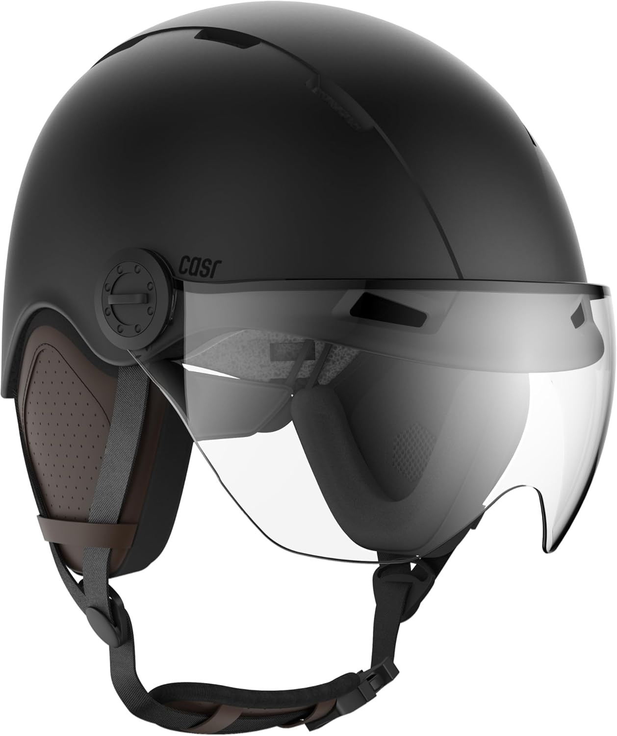 Fahrrad- & E-Scooter-Helm mit Visier, Blau-Grau, Gr. M - bis zu 33% reduziert