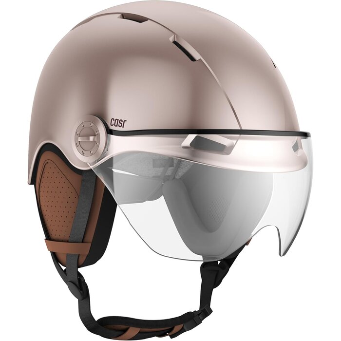 Fahrrad- & E-Scooter-Helm mit Visier, Blau-Grau, Gr. M - bis zu 33% reduziert