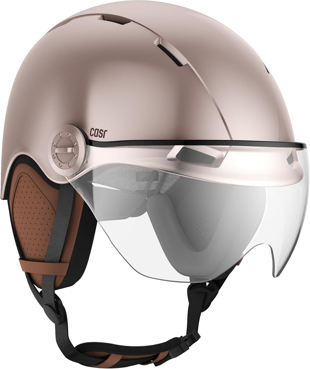 Fahrrad- & E-Scooter-Helm mit Visier, Blau-Grau, Gr. M - bis zu 33% reduziert