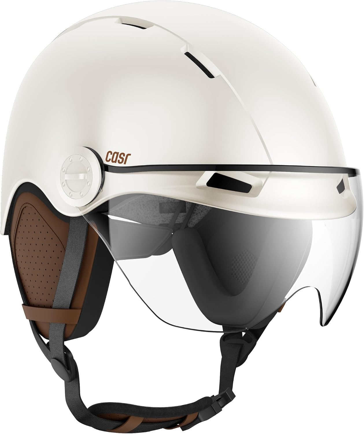 Fahrrad- & E-Scooter-Helm mit Visier, Blau-Grau, Gr. M - bis zu 33% reduziert