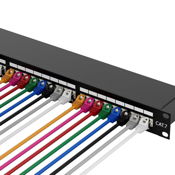 CAT 7 Patchpanel 24-Port 19 Zoll Rackeinbau - bis zu 29% Rabatt
