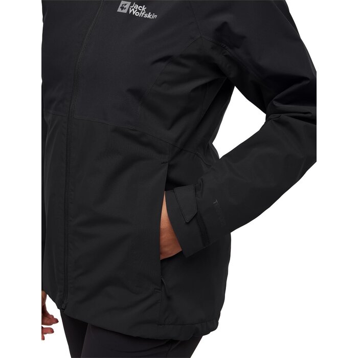 Damen 3-in-1 Wanderjacke Schwarz - Wasserdicht & Warm - bis zu 35% Rabatt