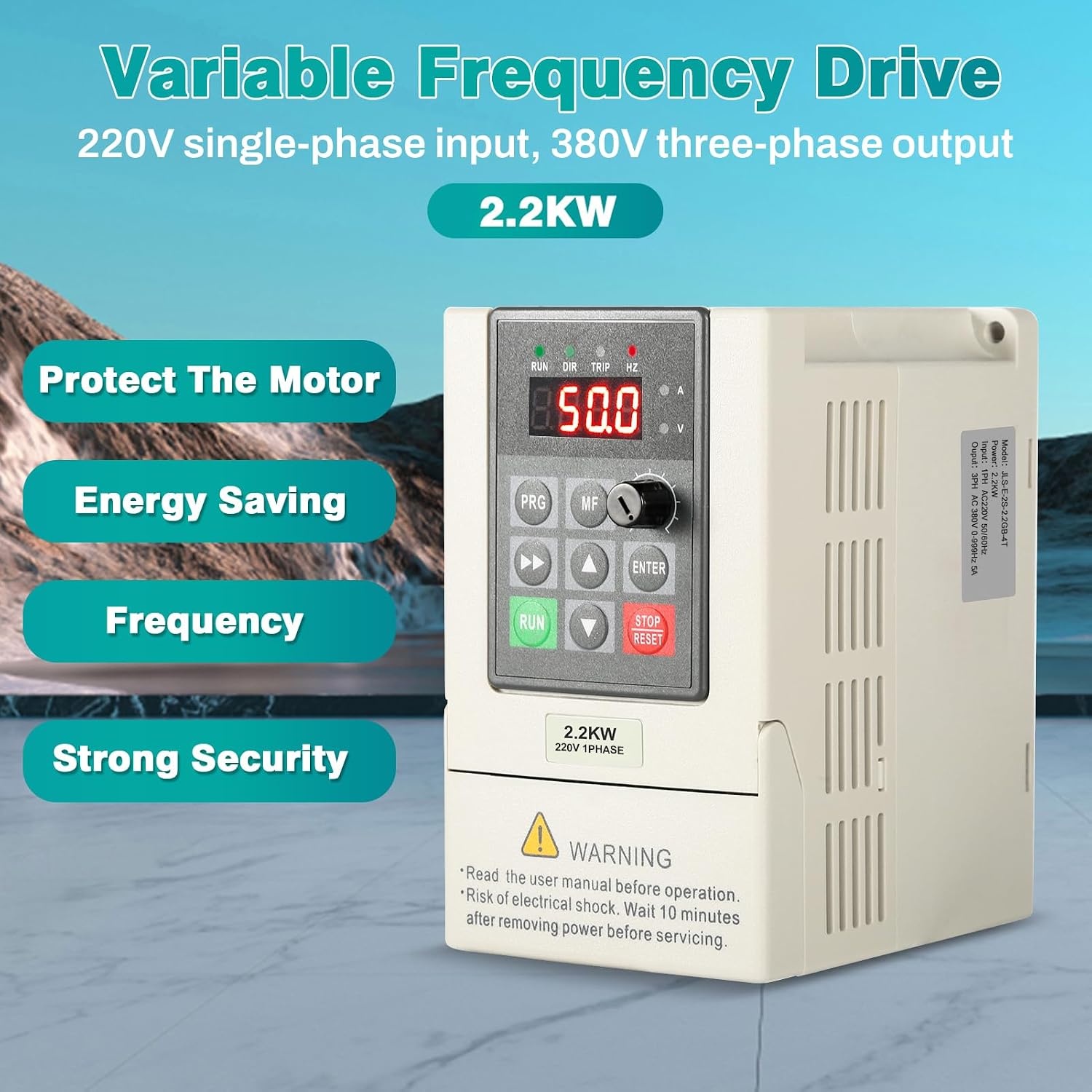 Frequenzumrichter 2,2 kW CNC VFD - Einphasig zu Drehstrom - Jetzt bis zu 30% Rabatt