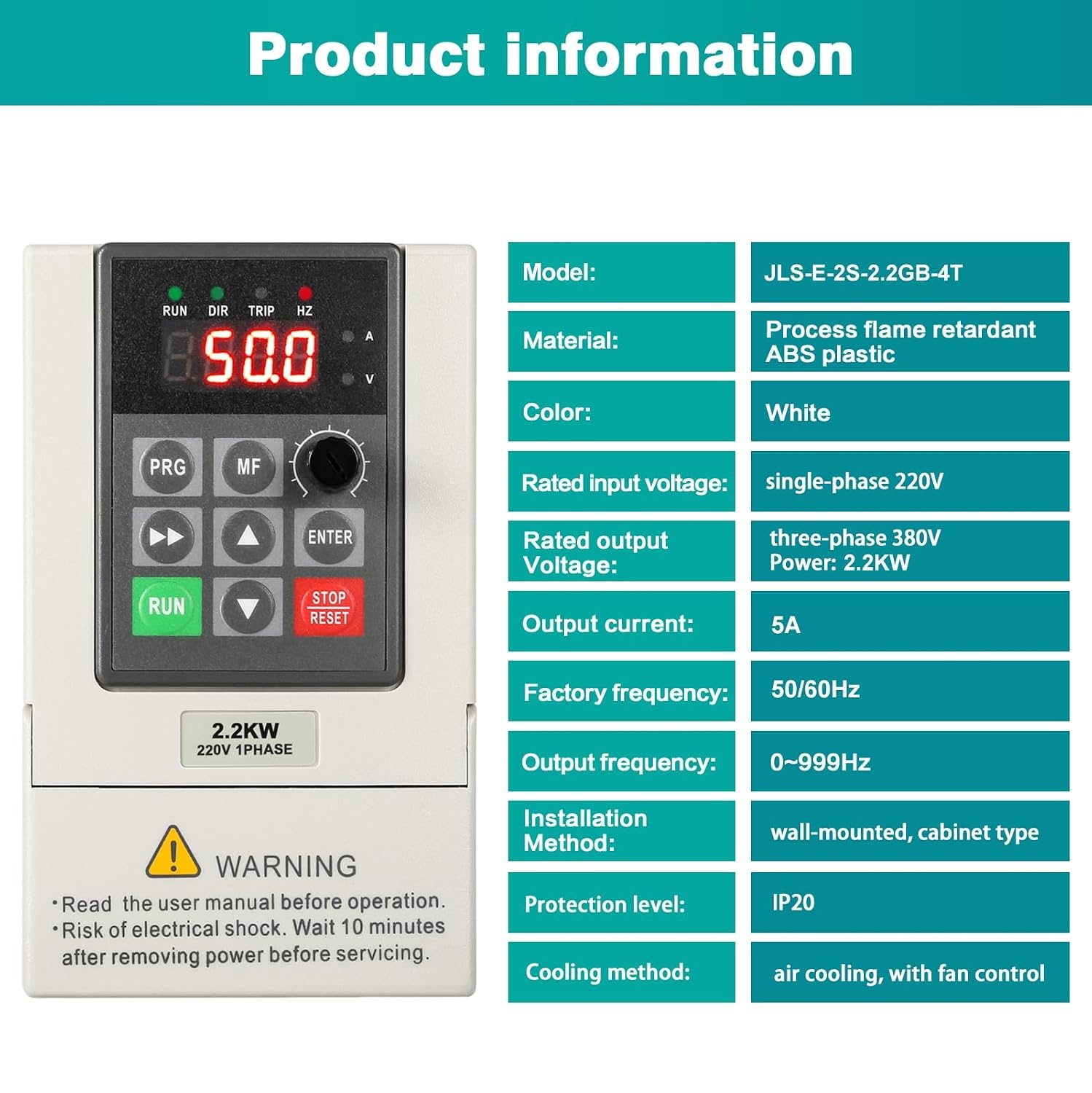 Frequenzumrichter 2,2 kW CNC VFD - Einphasig zu Drehstrom - Jetzt bis zu 30% Rabatt