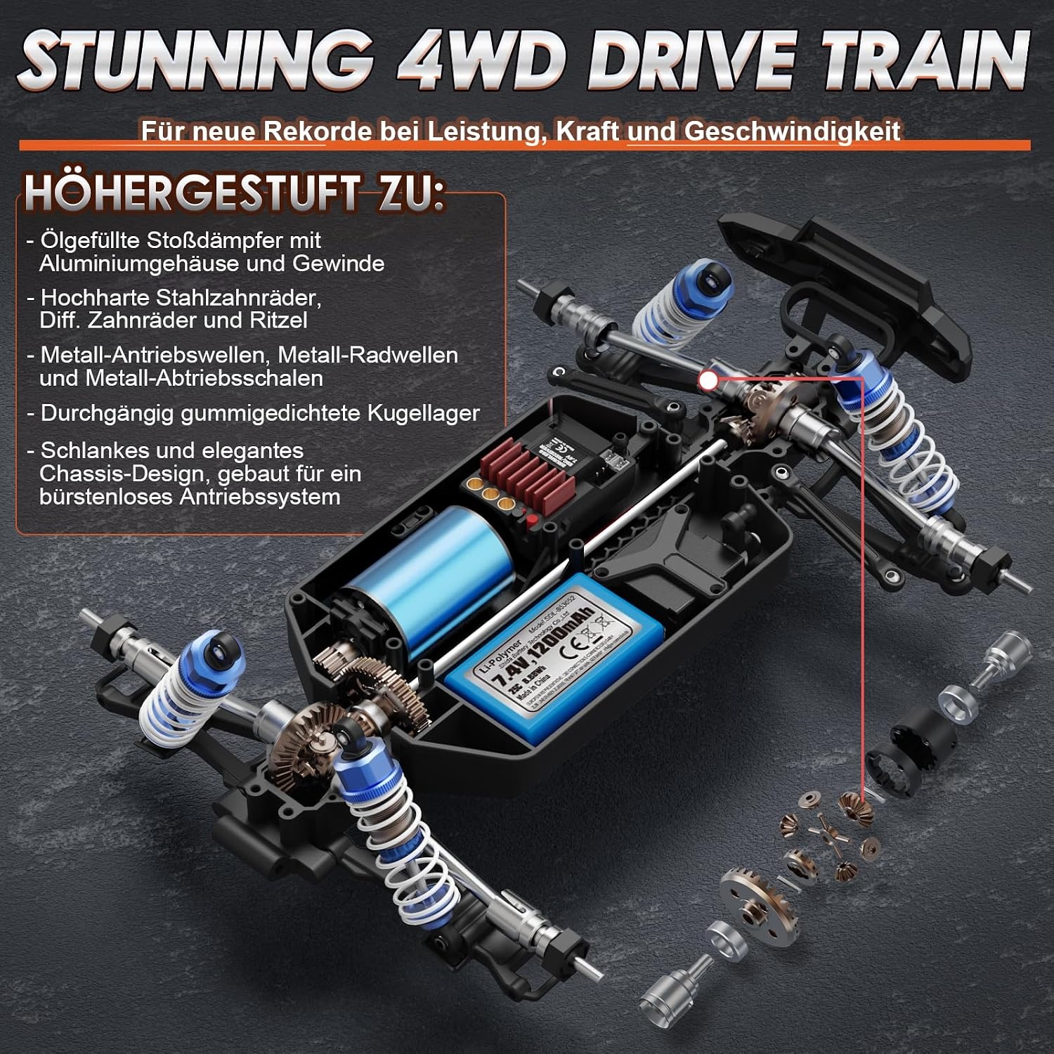 RC Offroad-Truck 4WD Brushless - bis zu 30% Rabatt auf Rückläufer