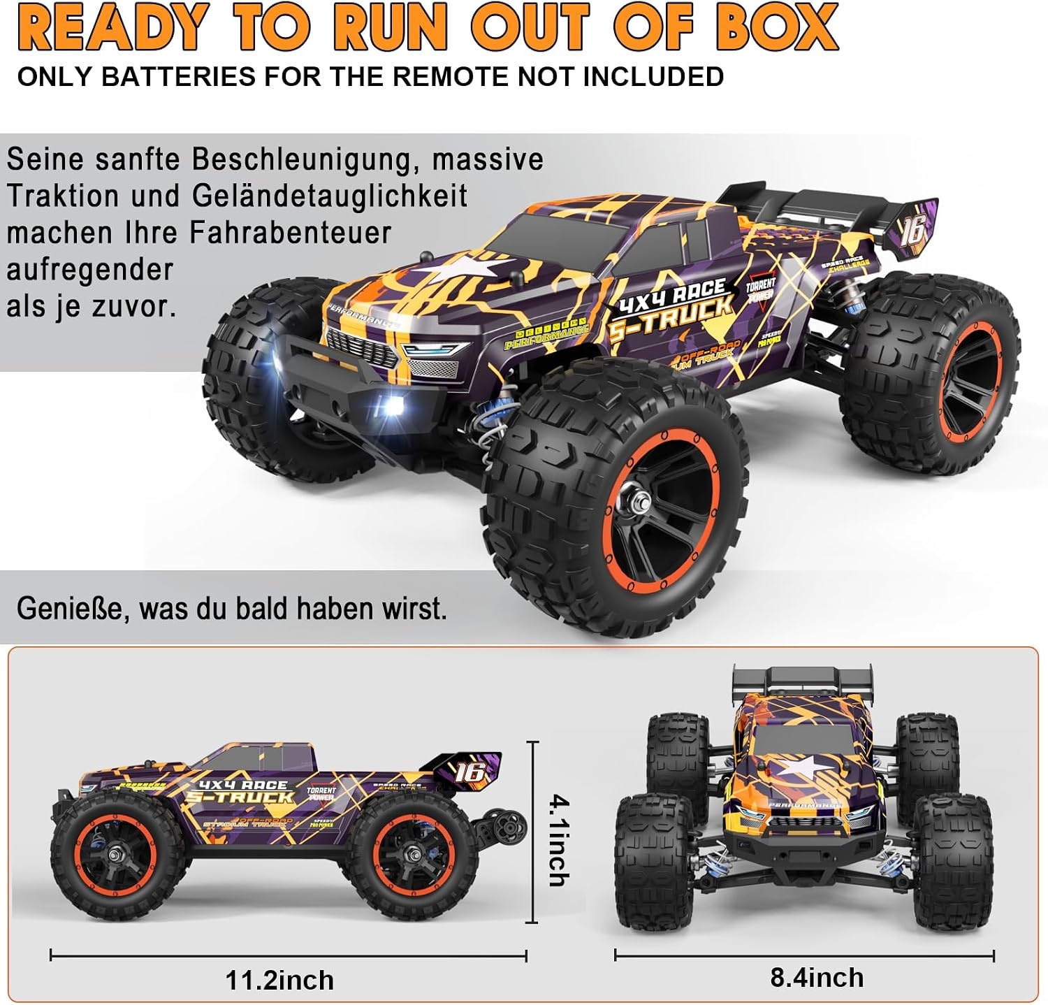 RC Offroad-Truck 4WD Brushless - bis zu 30% Rabatt auf Rückläufer