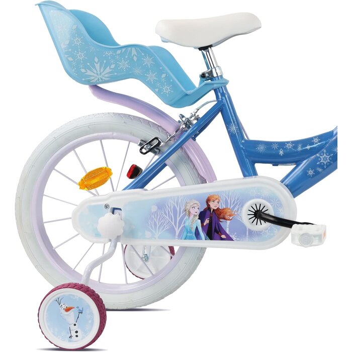 Frozen Kinderfahrrad 16 Zoll mit Helm - Blau/Weiß - bis zu 35% Rabatt