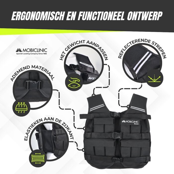 Profi-Gewichtsweste 20 kg | Verstellbar | Bis zu 56% Rabatt
