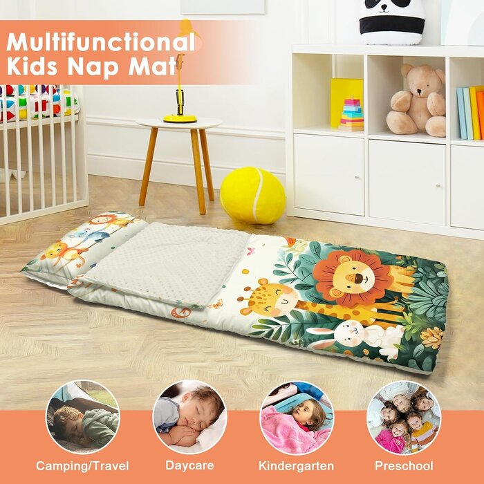 Kinderschlafsack mit Kissen & Matte - 150x60 cm - bis zu 34% Rabatt