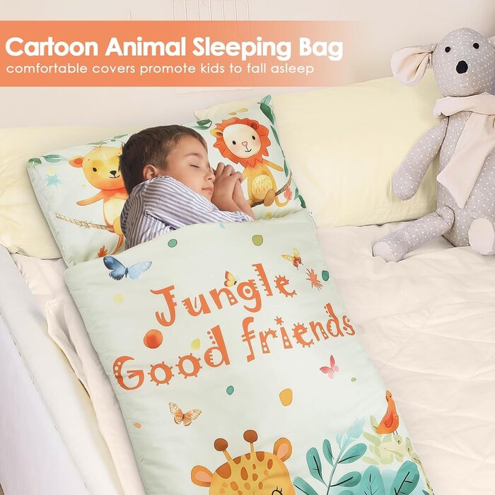 Kinderschlafsack mit Kissen & Matte - 150x60 cm - bis zu 34% Rabatt