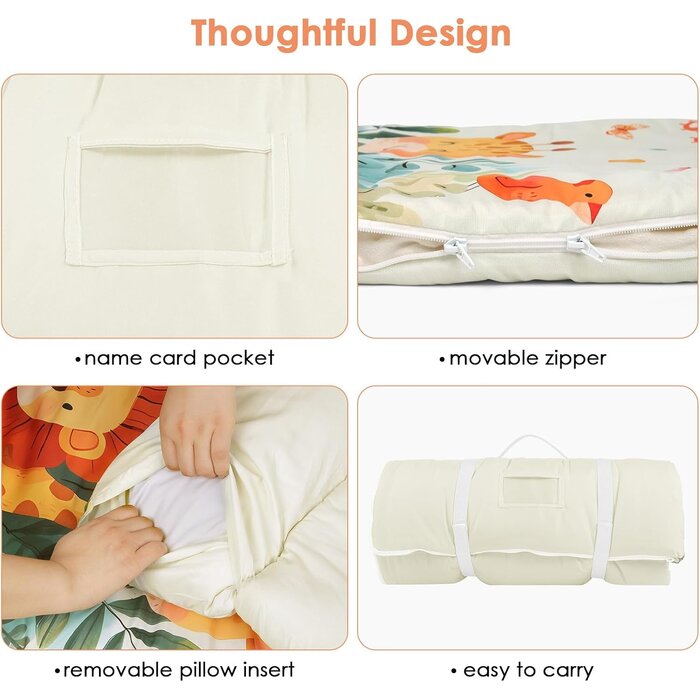 Kinderschlafsack mit Kissen & Matte - 150x60 cm - bis zu 34% Rabatt