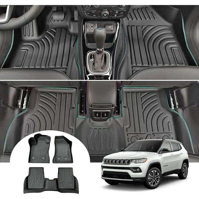 3D TPE Allwetter Fußmatten für Jeep Compass II - Outlet bis zu 30% sparen