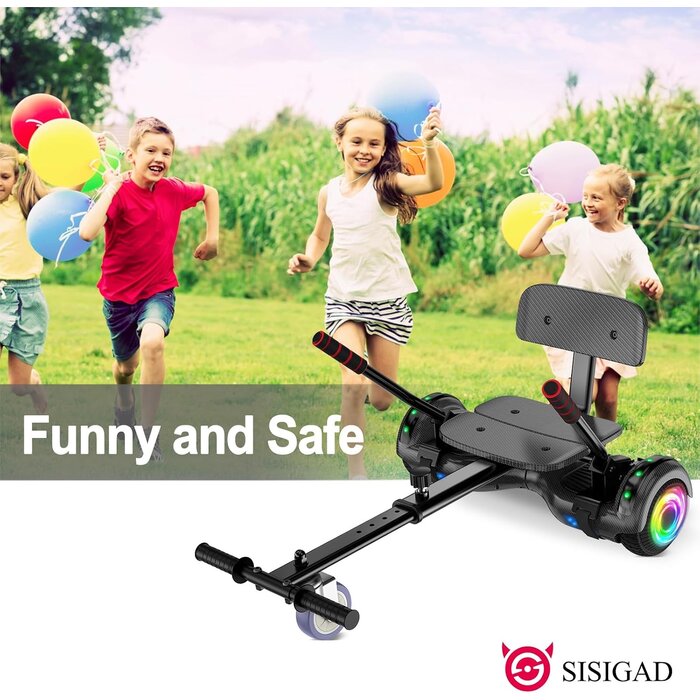 Hoverboard mit Go-Kart Aufsatz: 6,5 Zoll LED & Bluetooth - bis zu 30% Rabatt