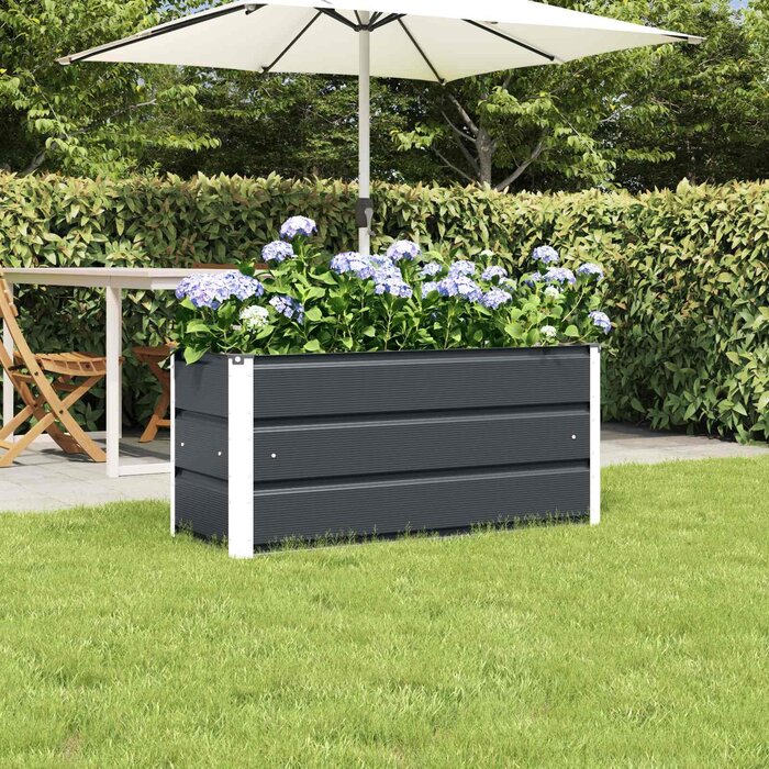 Stahl Pflanzkübel Anthrazit 100x40x45cm - Jetzt bis zu 33% sparen